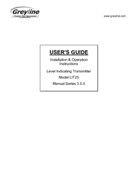 Thumbnail of document Manual - LIT25 Level Indicating Transmitter